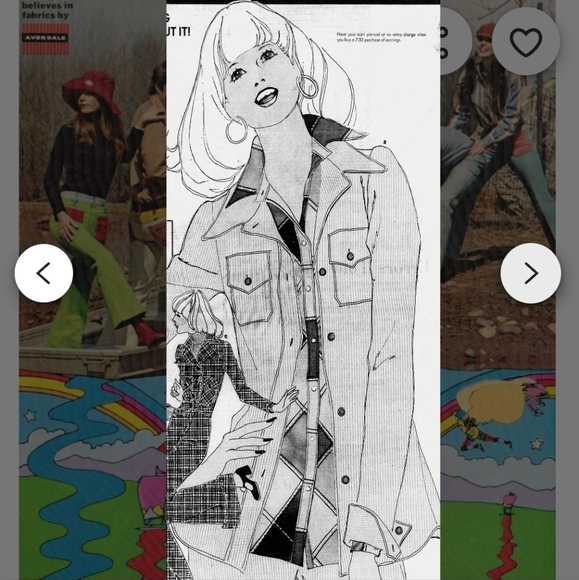 Wrangler Vintage Rare 1970's Hippie Rainbow Pastel Plaid Button Up Shirt XS/Smal - Picture 15 of 16